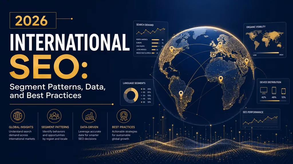 2026 International SEO: Segment Patterns, Data, and Best Practices cover illustration