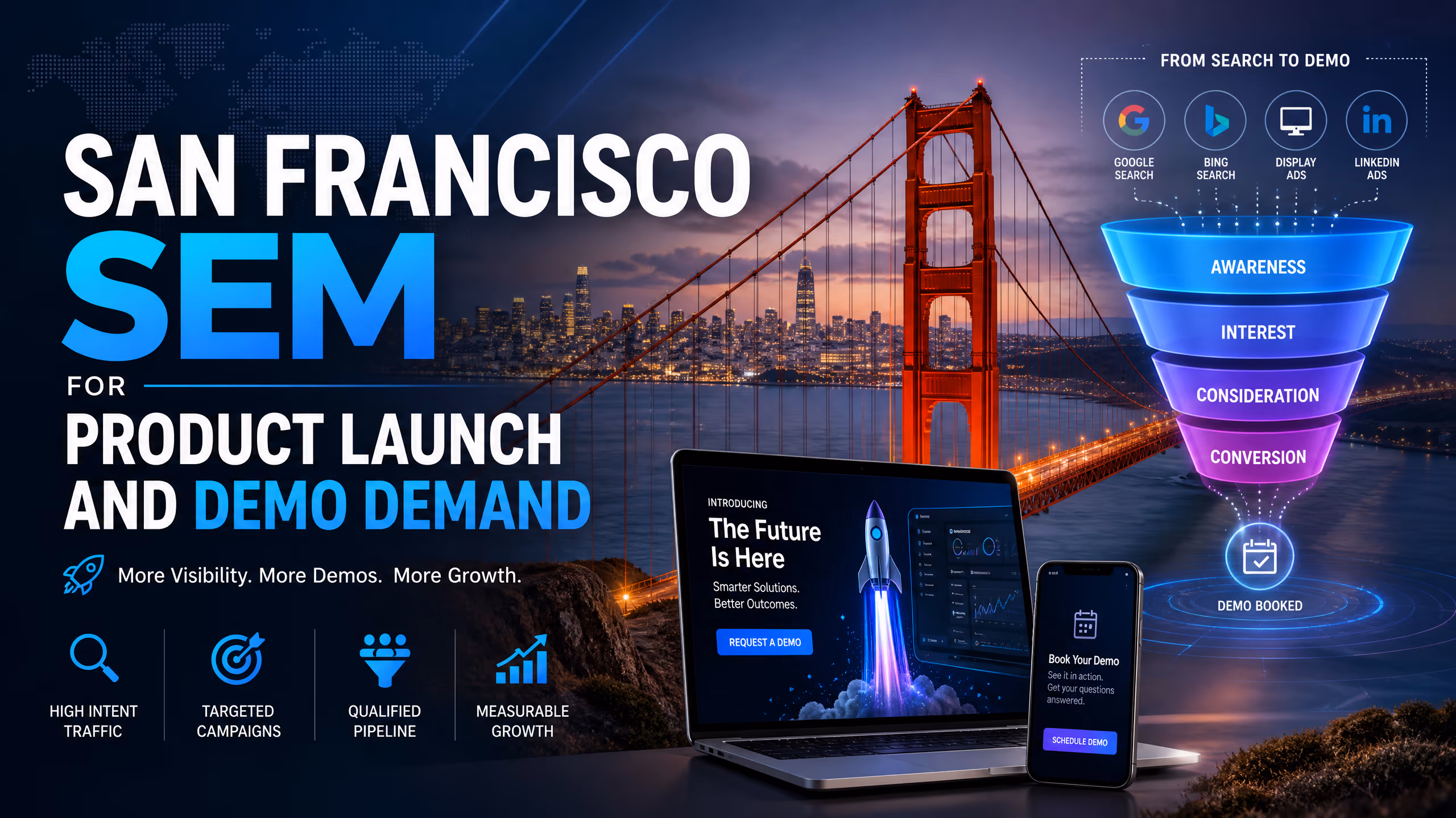 San Francisco SEM for Product Launch and Demo Demand cover illustration