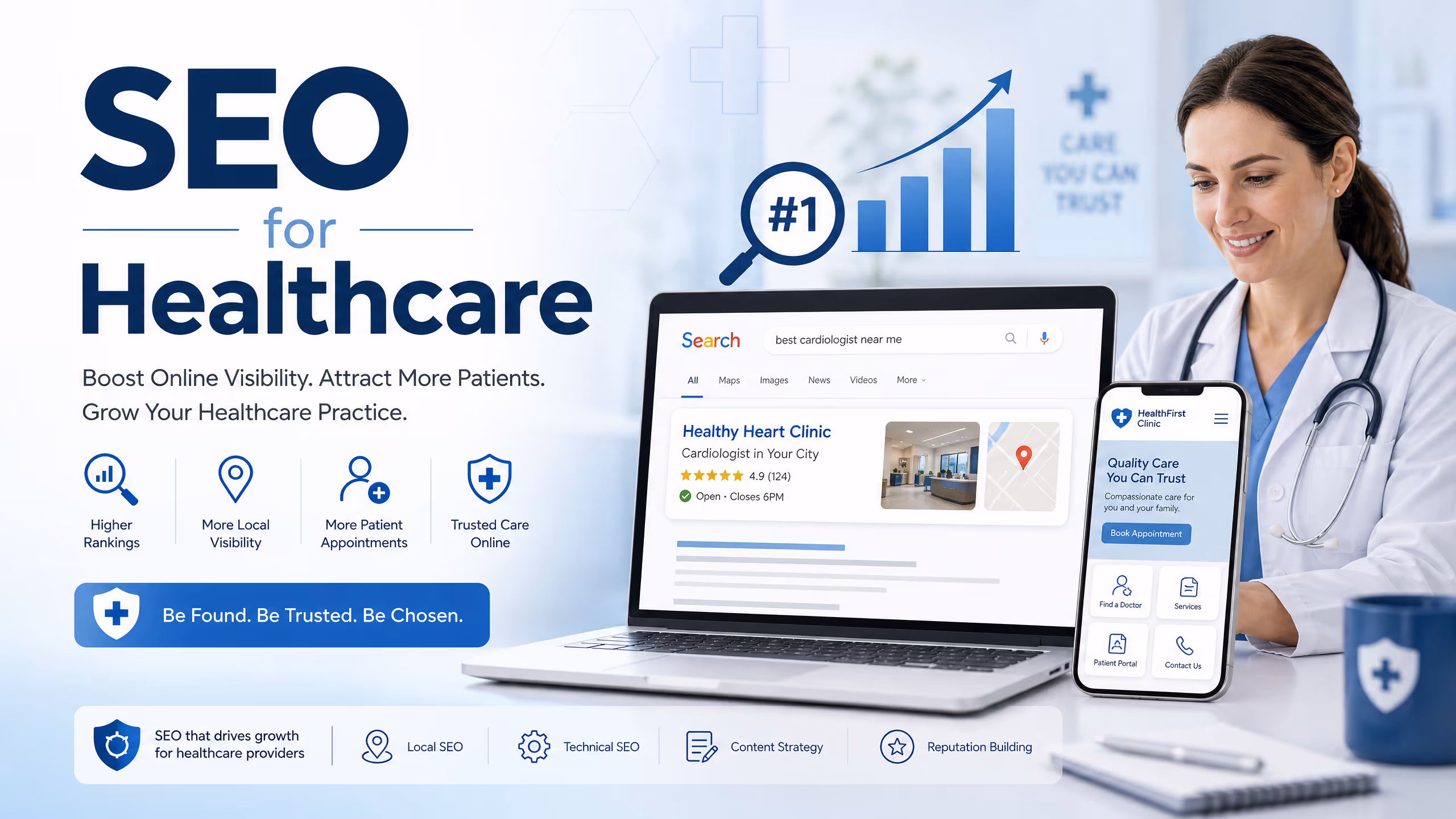 2026 SEO For Healthcare: Segment Patterns, Data, and Best Practices cover illustration