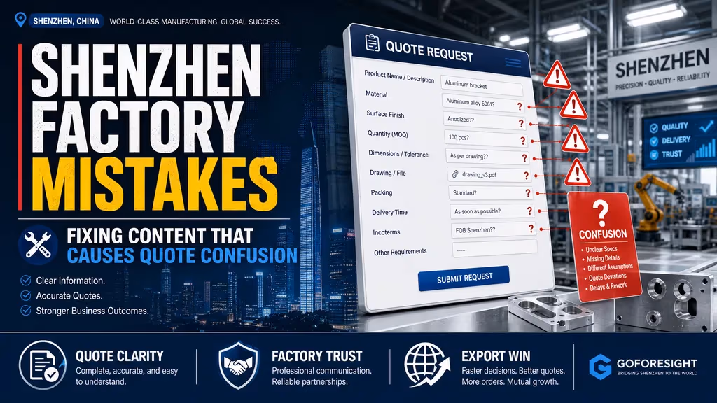 Shenzhen Factory Content Mistakes That Cause Quote Confusion cover illustration
