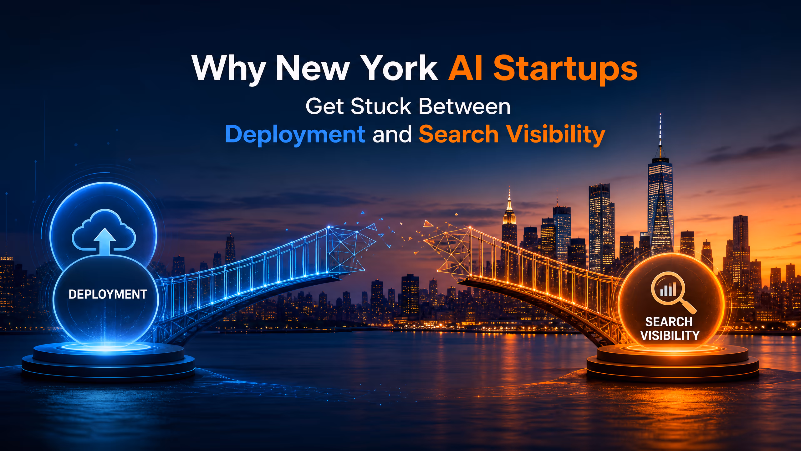 Why New York AI Startups Get Stuck Between Deployment and Search Visibility cover illustration