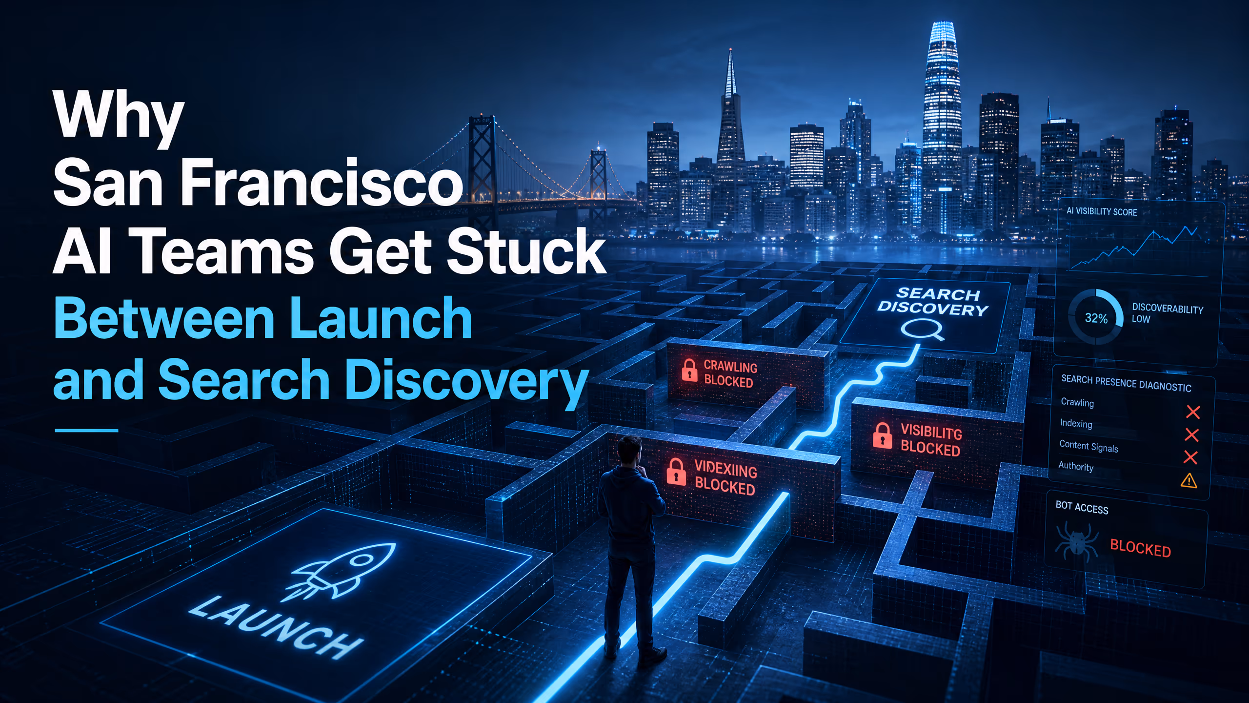 Why San Francisco AI Teams Get Stuck Between Launch and Search Discovery cover illustration